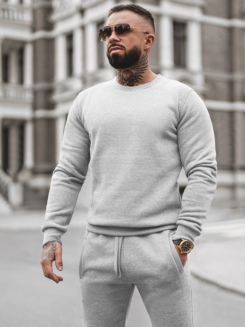 Vīriešu treniņtērps pelēks OZONEE JS/XW2001