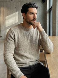 Vīriešu svīteris smilšu OZONEE JS/59B3600/155