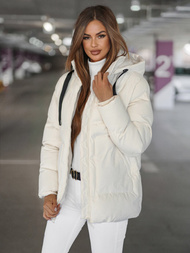 Sieviešu jaka ecru OZONEE JS/5M3251/281