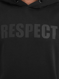 Vīriešu džemperis ar kapuci melna OZONEE JS/8B1968/3