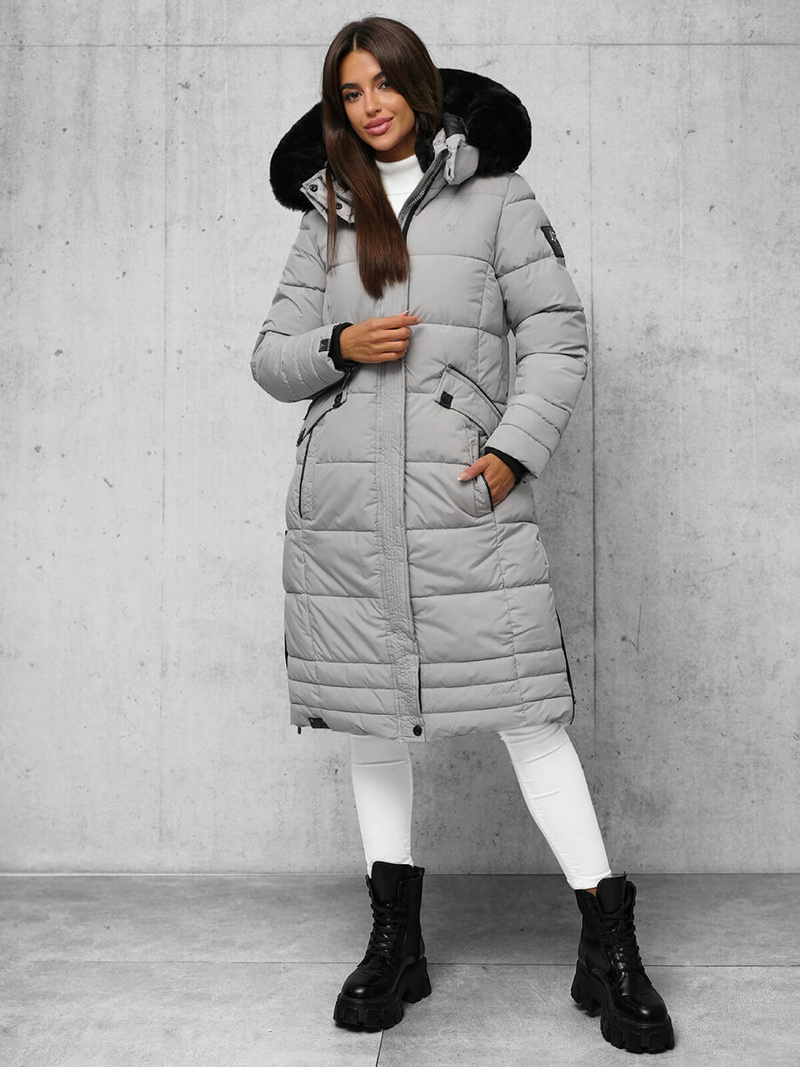 Sieviešu jaka pelēka OZONEE O/W377