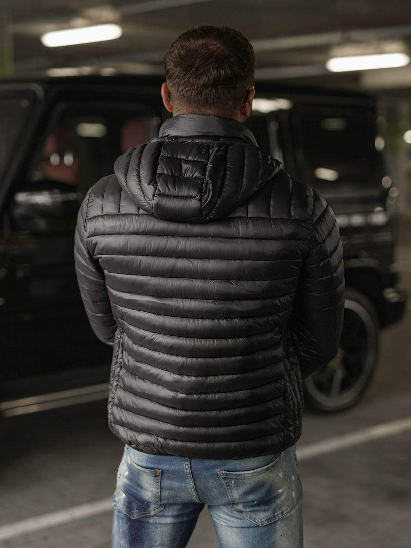 Vīriešu jaka melna OZONEE JS/16M9336/392BZ