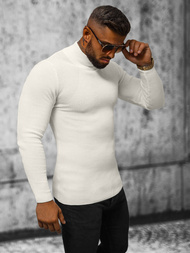 Vīriešu svīteris ecru OZONEE L/2263Z