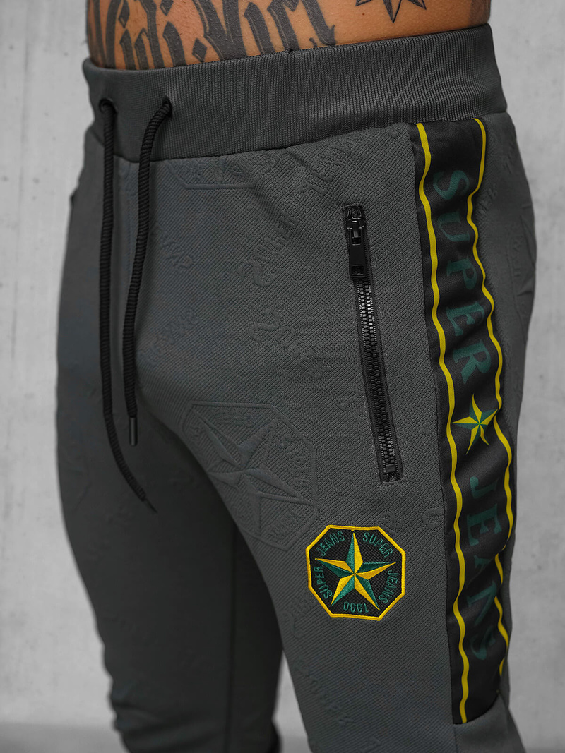 Vīriešu treniņtērps grafīta OZONEE O/FF3562AB