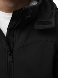 Vīriešu softshell virsjaka melni-oranža OZONEE GE/12268
