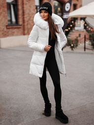 Sieviešu jaka balta OZONEE JS/16M9099/281