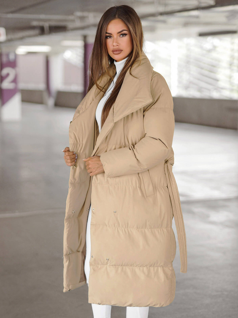 Sieviešu ziemas jaka smilšu OZONEE JS/M737/62Z