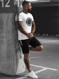 Vīriešu Treniņtērps Balti-Melns OZONEE O/HM788Z