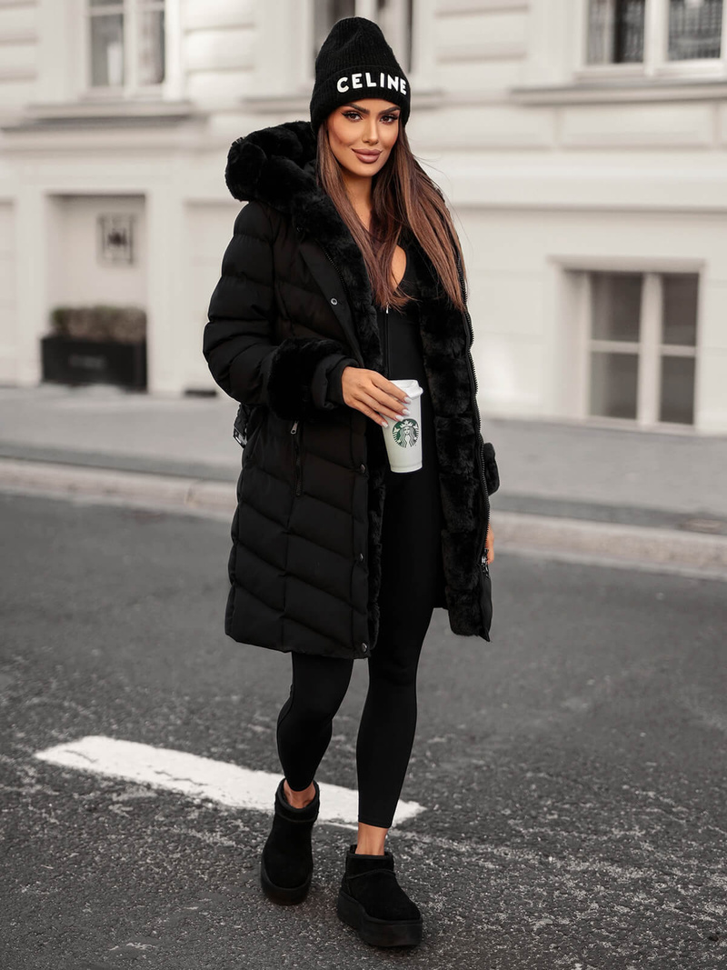 Sieviešu jaka melna OZONEE JS/5M3156/392Z