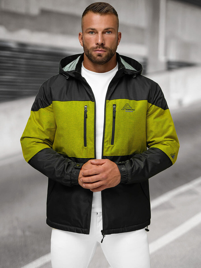 Vīriešu virsjaka melna OZONEE JS/22M310/392Z