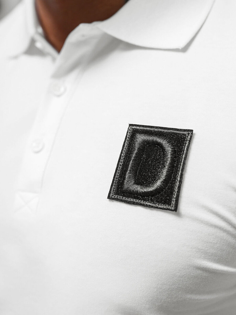 Vīriešu polo krekls balts OZONEE NB/MT3105