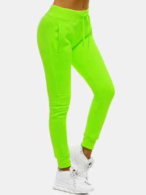 Sieviešu sporta bikses zaļas-neona OZONEE JS/CK01/31