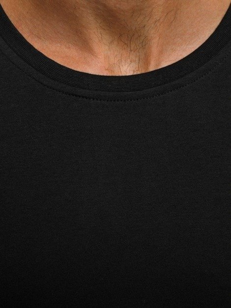 J.STYLE 2088 Vīriešu T-krekls ar garām piedurknēm melns