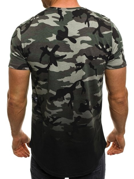 OZONEE 525BT Vīriešu T-krekls tumši-zaļš