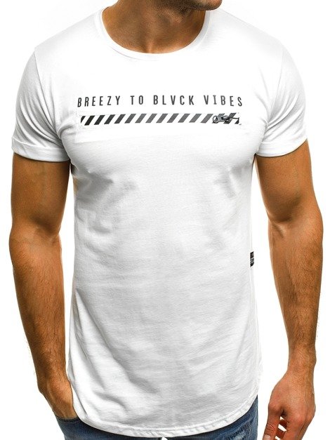OZONEE B/181000  Vīriešu T-krekls balts