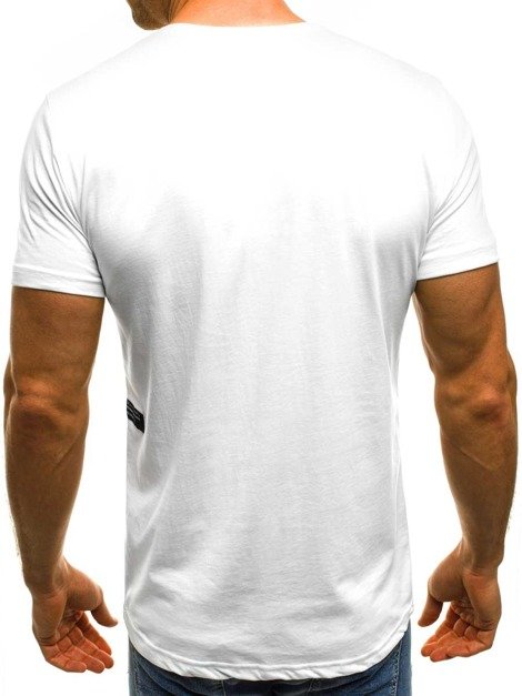OZONEE B/181163 Vīriešu T-krekls balts