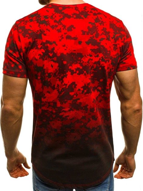 OZONEE B/181390 Vīriešu T-krekls sarkani