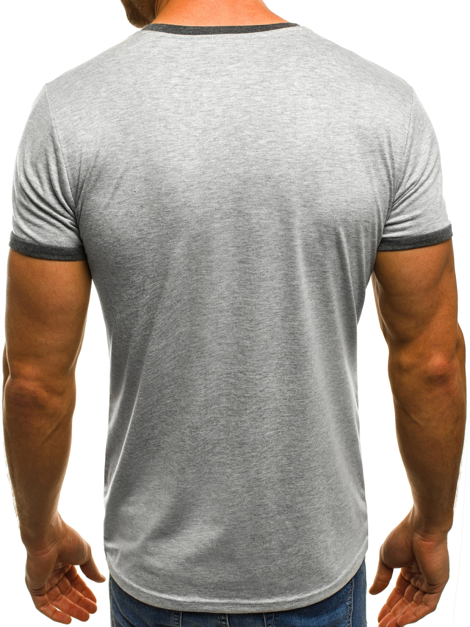 OZONEE JS/5002 Vīriešu T-krekls pelēks
