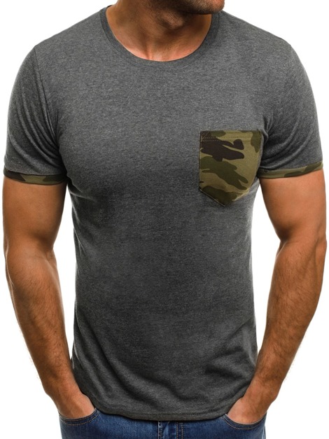 OZONEE JS/5003 Vīriešu T-krekls grafīta