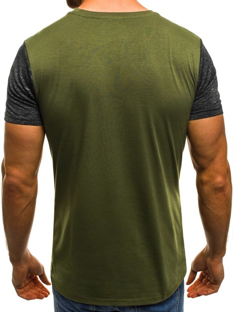 OZONEE JS/5007J Vīriešu T-krekls zaļš