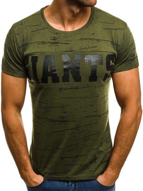 OZONEE JS/5011J Vīriešu T-krekls zaļš
