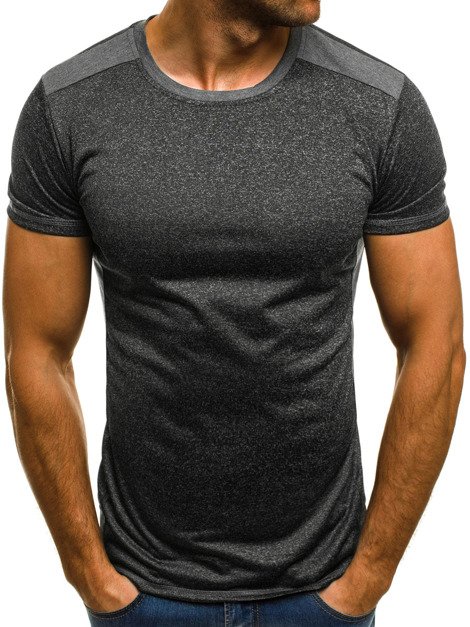 OZONEE JS/5019 Vīriešu T-krekls grafīta