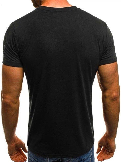 OZONEE JS/5027 Vīriešu T-krekls melns