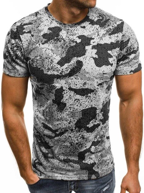 OZONEE JS/SS273 Vīriešu T-krekls pelēks