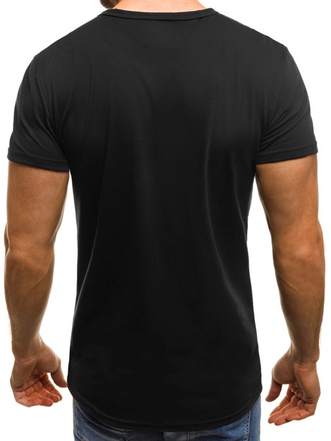 OZONEE JS/SS315 Vīriešu T-krekls melns
