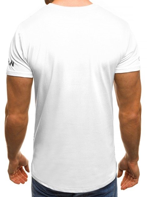 OZONEE JS/SS321 Vīriešu T-krekls balts