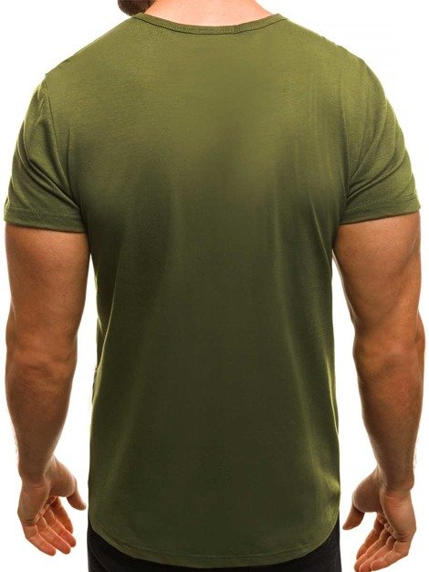 OZONEE JS/SS351 Vīriešu T-krekls zaļš