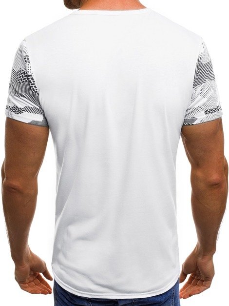 OZONEE JS/SS376 Vīriešu T-krekls balts