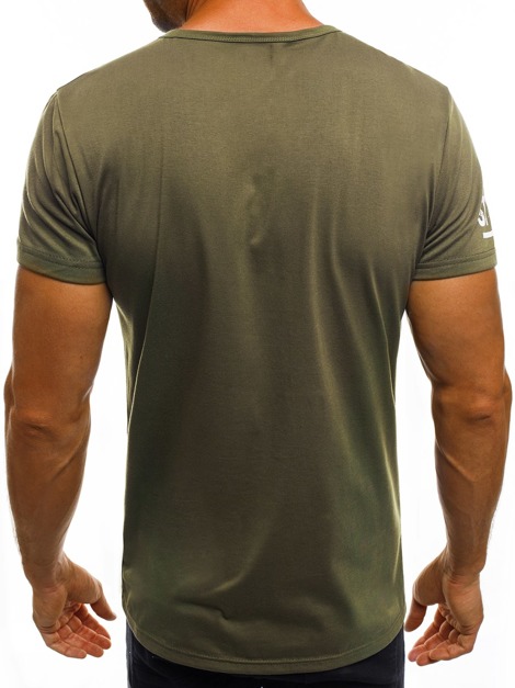 OZONEE JS/SS539 Vīriešu T-krekls zaļš