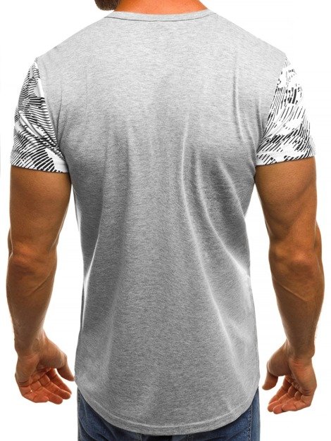 OZONEE JS/SS553 Vīriešu T-krekls pelēks