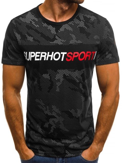 OZONEE JS/SS567 Vīriešu T-krekls melns