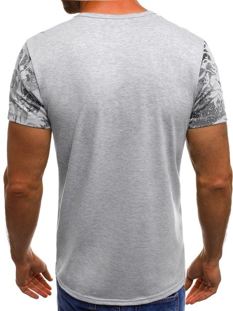 OZONEE JS/SS569 Vīriešu T-krekls pelēks
