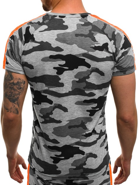 OZONEE MECH/2072T Vīriešu T-krekls grafīta