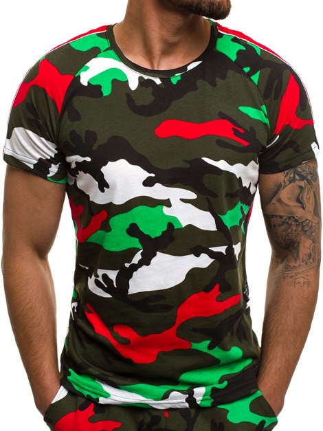 OZONEE MECH/2072T Vīriešu T-krekls krāsaini