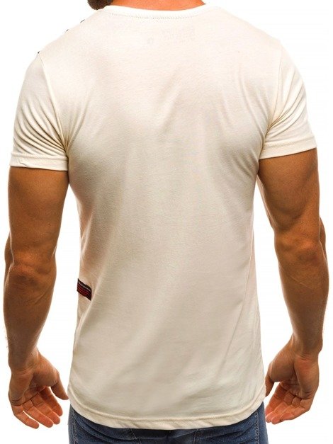 OZONEE MECH/2096 Vīriešu T-krekls smilšu