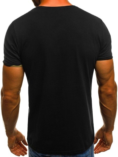 OZONEE O/1178 Vīriešu T-krekls melns