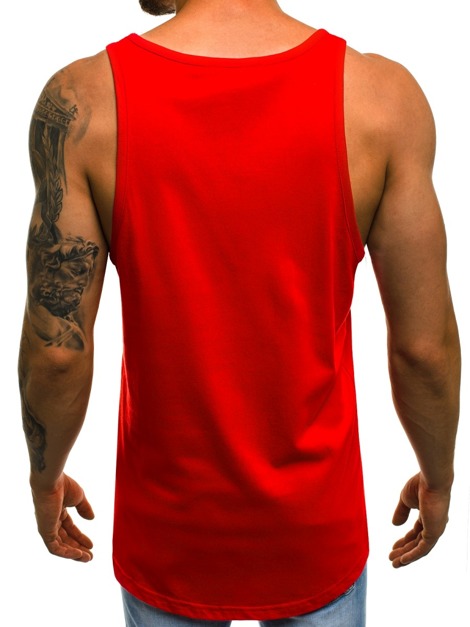 OZONEE O/1195 Vīriešu T-krekls sarkani