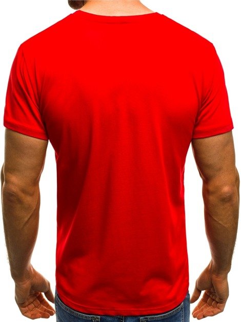 OZONEE O/1961 Vīriešu T-krekls sarkani