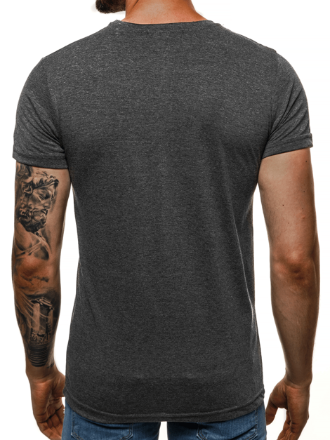 Vīriešu T-krekls grafīta OZONEE O/1174 