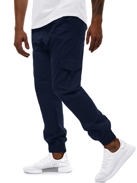 Vīriešu jogger bikses ļoti tumši zilas OZONEE A/404