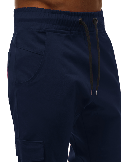 Vīriešu jogger bikses ļoti tumši zilas OZONEE A/404