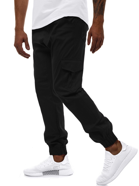 Vīriešu jogger bikses melnas OZONEE A/404