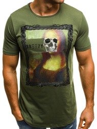 OZONEE B/181054 Vīriešu T-krekls zaļš