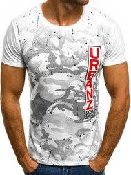 OZONEE JS/5020 Vīriešu T-krekls balts