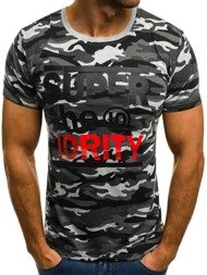 OZONEE JS/5025 Vīriešu T-krekls pelēks