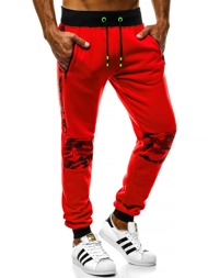 OZONEE JS/55023 Vīriešu sporta bikses sarkanas